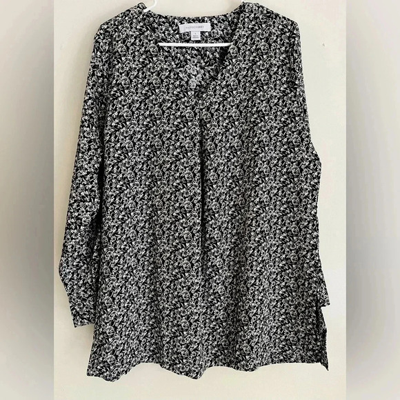 Madison Gray Women’s top size large black and white - Picture 1 of 7
